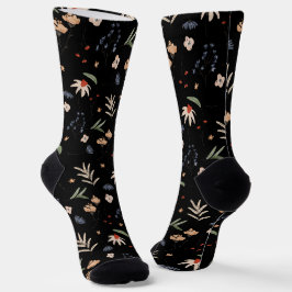 Einfache Aquarell-Blume 1 Socken