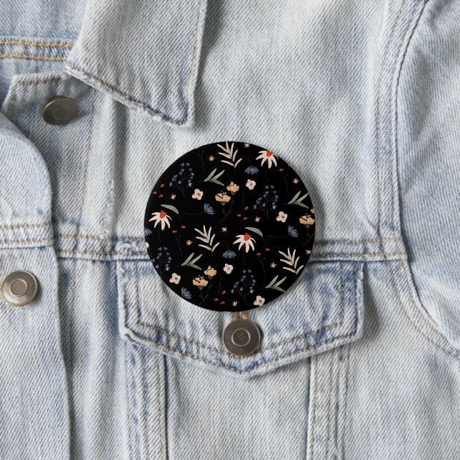 Einfache Aquarellblumen 1 Button (Beispiel)