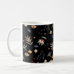 Einfache Aquarellblumen 1 Kaffeetasse