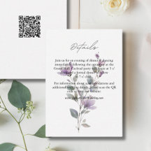 Einfache Aquarellfarben Blumenzwiebeldetails QR