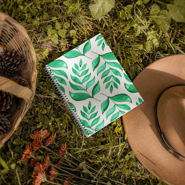 Einfache Aquarellfärbung - grün Notizbuch (Von Creator hochgeladen)