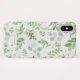 Einfache Aquarellgrüne Eukalyptus-Muster Case-Mate iPhone Hülle (Rückseite (Horizontal))