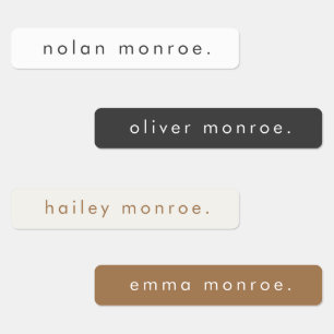 Einfache Art Boho Kinder wassersicherer Name Etiketten