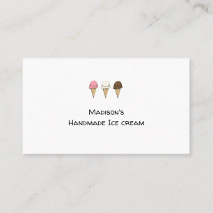 Einfache Artisan-Eiscreme-Maschine anpassbar Visitenkarte