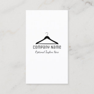 Einfache Aufhänger-Logo-Visitenkarte Visitenkarte