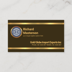 Einfache Ausfuhr Minimalistischer auffälliger Gol Visitenkarte