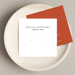 Einfache Ausstellungs Karte für Stecker Ohrringe i