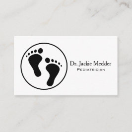 Einfache Baby-Fuß-pädiatrische Visitenkarte