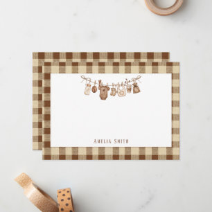 Einfache Baby Is Brewing Doodle Kaffee Baby Shower Mitteilungskarte