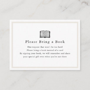 Einfache Babydusche Bitte eine Reservierungskarte  Begleitkarte