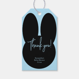 Einfache Babydusche Rabbit vielen Dank Geschenkanhänger