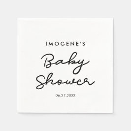Einfache Babydusche Serviette