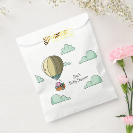 Einfache Bären Hot Air Ballon Babydusche Geschenktütchen