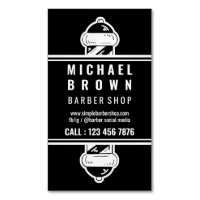 Einfache Barrierepole Minimalistisch Schwarz-weiß