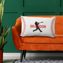 Einfache Baseball-Player-Silhouette mit Namensakze