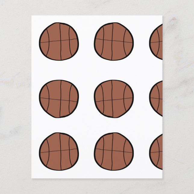 einfache Basketball-Baseball-Bronze Flyer (Vorne)