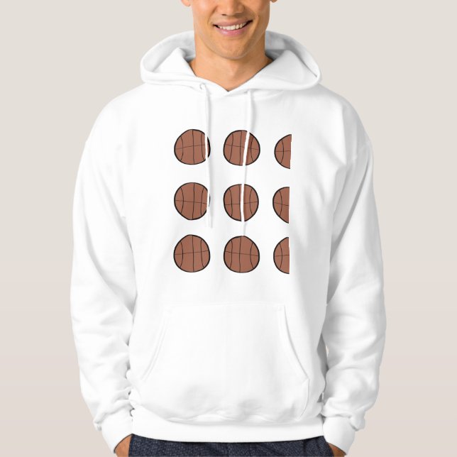 einfache Basketball-Baseball-Bronze Hoodie (Vorderseite)