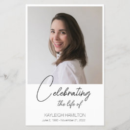 Einfache Beerdigung des Lebenszyklus-Programmbudge Flyer