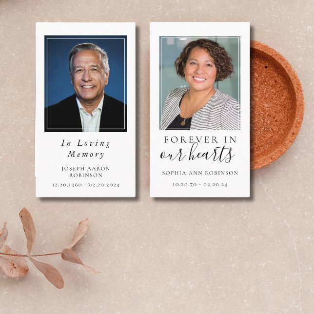 Einfache Beerdigung Foto Gedenkstätte 2 in 1 Gebet Visitenkarte (Von Creator hochgeladen)