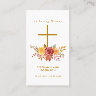 Einfache Beerenkarte mit Blumenkreuz Visitenkarte