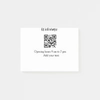 Einfache Begrüßungsöffnung Barcode QR Name hinzufü