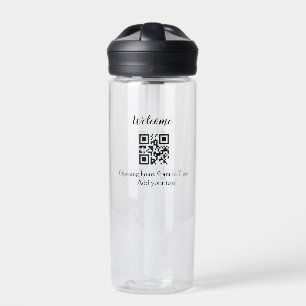 Einfache Begrüßungsöffnung Barcode QR Name hinzufü Trinkflasche