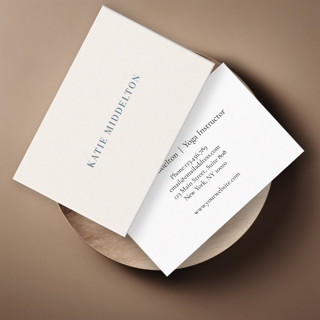 Einfache, beige blaue Karte (Von Creator hochgeladen)