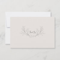 Einfache Beige Moderne Blank Wedding Vielen Dank