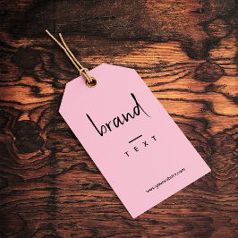 Einfache Bekleidungsmarkierung mit schwarzen Hänge Geschenkanhänger