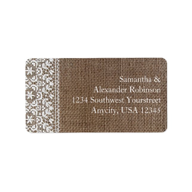 Einfache Belastung und Spitze Adressaufkleber (Vorne)