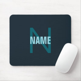 Einfache, benutzerdefinierbare Mit Monogramm Bezei Mousepad