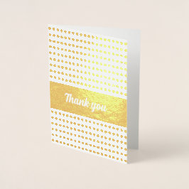 Einfache benutzerdefinierte Dankeschön Foil Card Folienkarte