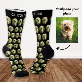 Einfache, benutzerdefinierte Dog-Foto Personalisie Socken