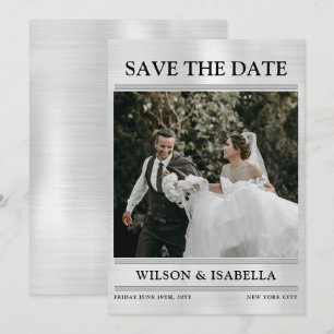 Einfache benutzerdefinierte Foto-Save the Date-Kar Save The Date