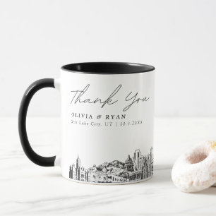 Einfache benutzerdefinierte Hochzeitstasse Salt La Tasse