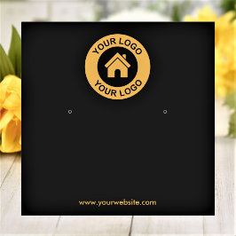 Einfache, benutzerdefinierte Logo-Schmuckkarte Quadratische Visitenkarte