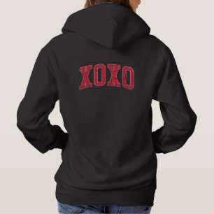 Einfache benutzerdefinierte Paare Namen Hugs und K Hoodie