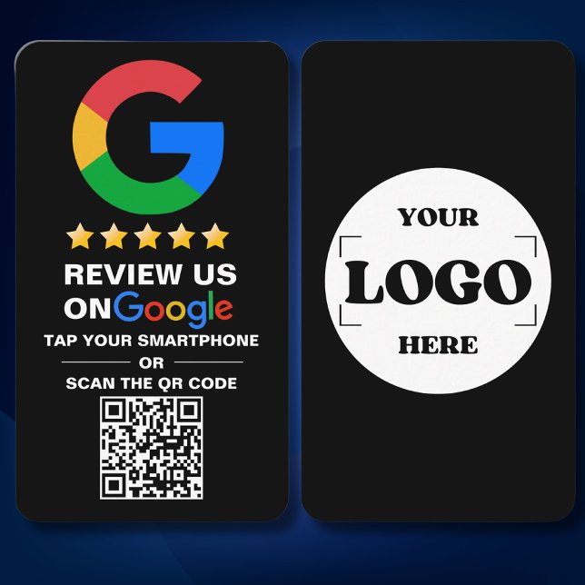 Einfache benutzerdefinierte QR-Code Google Review  Visitenkarte (Von Creator hochgeladen)