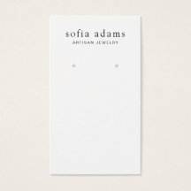 Einfache, benutzerdefinierte Schwarz-Weiß-Ohrring-