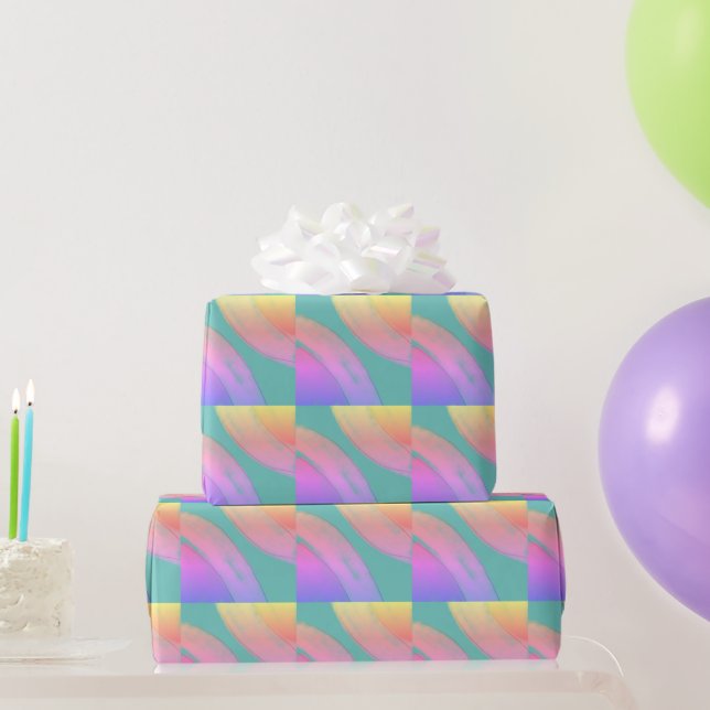 einfache, benutzerdefinierte Wasserfarben-Add-Webs Geschenkpapier (Partygeschenke)