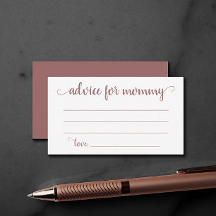 Einfache Beratung   Wüstendusche Rose Keepake Begleitkarte