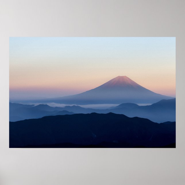 Einfache Berge Fuji, Japan Art | Poster (Vorne)