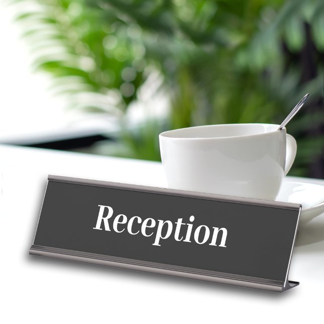 Einfache Beruflich Office-Empfang Schreibtischnamensplakette (Von Creator hochgeladen)