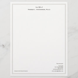 Einfache Berufliche Anwältin Briefkopf