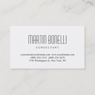 Einfache Berufliche Business Card Visitenkarte