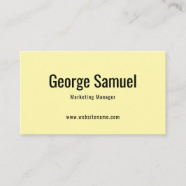 Einfache Berufliche Elegant-Stellenbezeichnung ein Visitenkarte