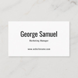 Einfache Berufliche Elegant-Stellenbezeichnung ein Visitenkarte