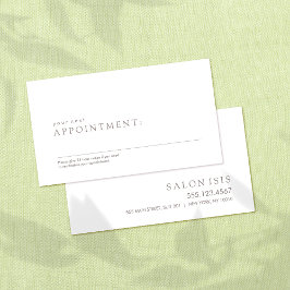 Einfache Berufliche Erinnerung Terminkarte