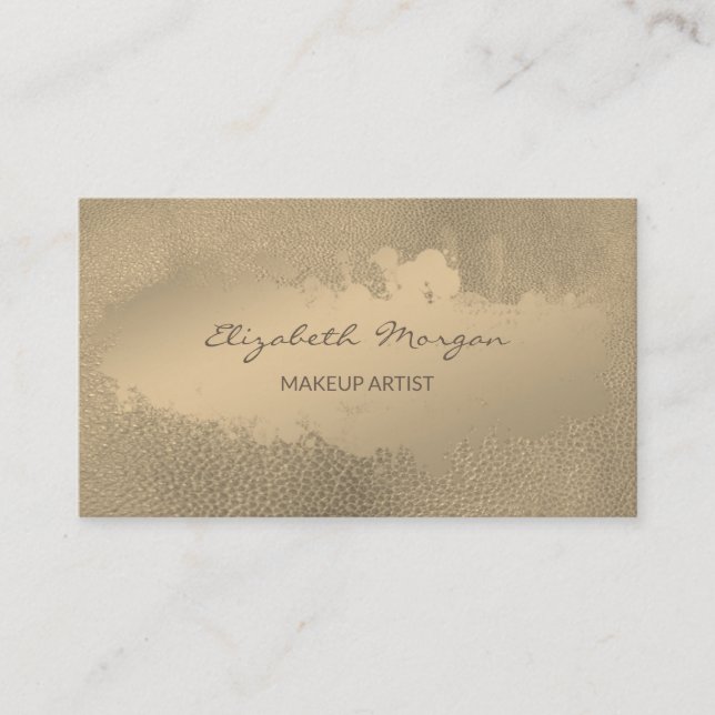 Einfache Berufliche, farbige Schlaganfälle, Ledera Visitenkarte (Vorderseite)