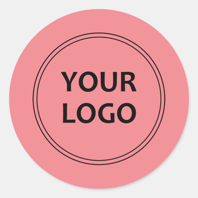 Einfache berufliche Firmenaufkleber Runder Aufkleber (Vorderseite)